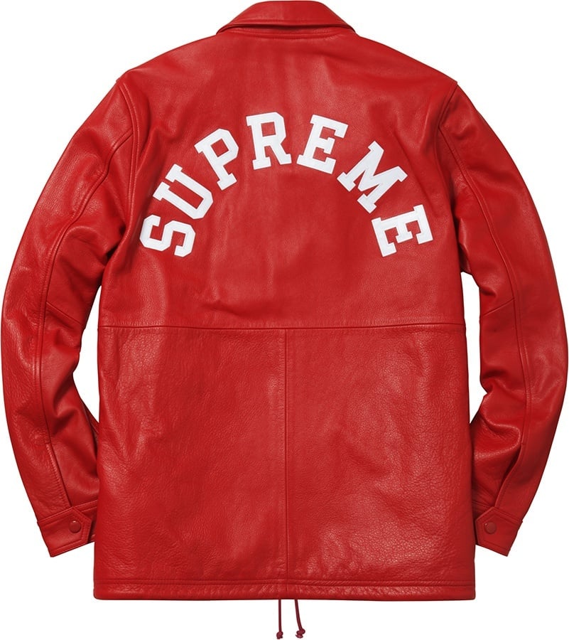 Supreme/Champion® Leather Coaches Jacket view 9